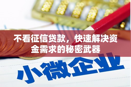 椒江不看征信贷款，快速解决资金需求的秘密武器