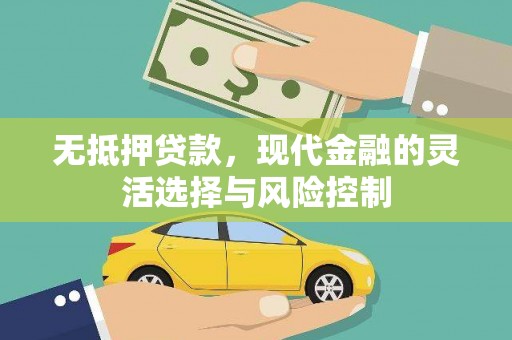 椒江无抵押贷款，现代金融的灵活选择与风险控制