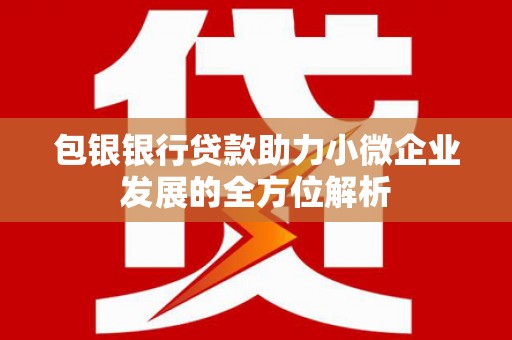 椒江包银银行贷款助力小微企业发展的全方位解析