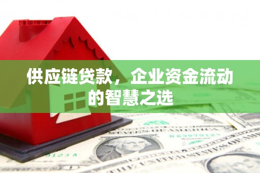 椒江供应链贷款，企业资金流动的智慧之选