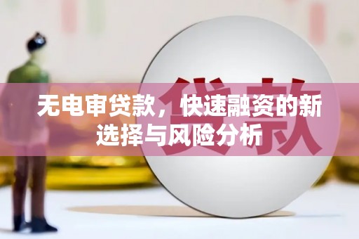 椒江无电审贷款，快速融资的新选择与风险分析
