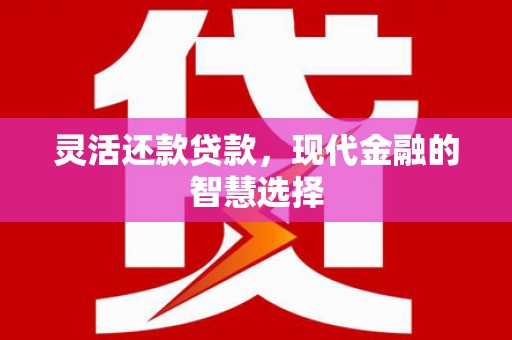 椒江灵活还款贷款，现代金融的智慧选择