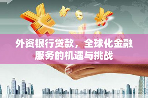 椒江外资银行贷款，全球化金融服务的机遇与挑战