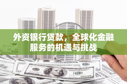 椒江外资银行贷款，全球化金融服务的机遇与挑战